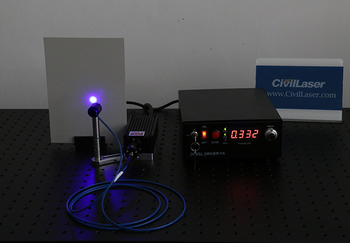 8000mW fiber-coupled diode-laser emitting at 445nm blue laser